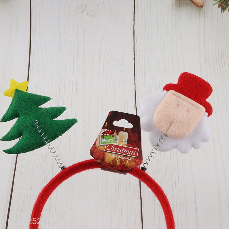 Online wholesale santa claus decorative Christmas hair hoop for adult