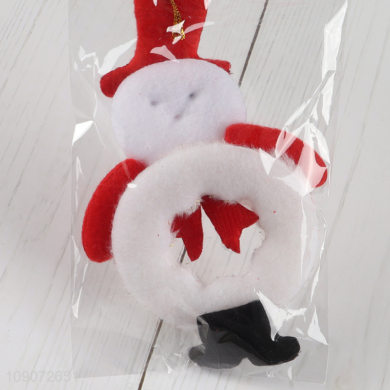Good price snowman shape Christmas hanging ornament for xmas tree