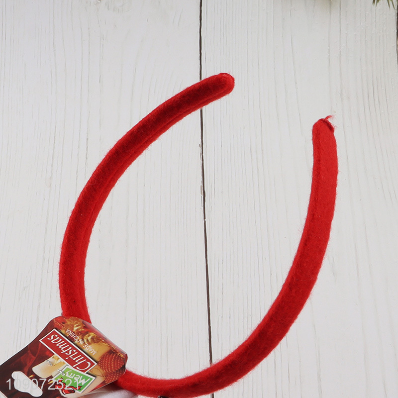 Online wholesale santa claus decorative Christmas hair hoop for adult