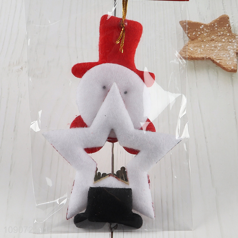 Low price snowman shape Christmas hanging ornament decorations