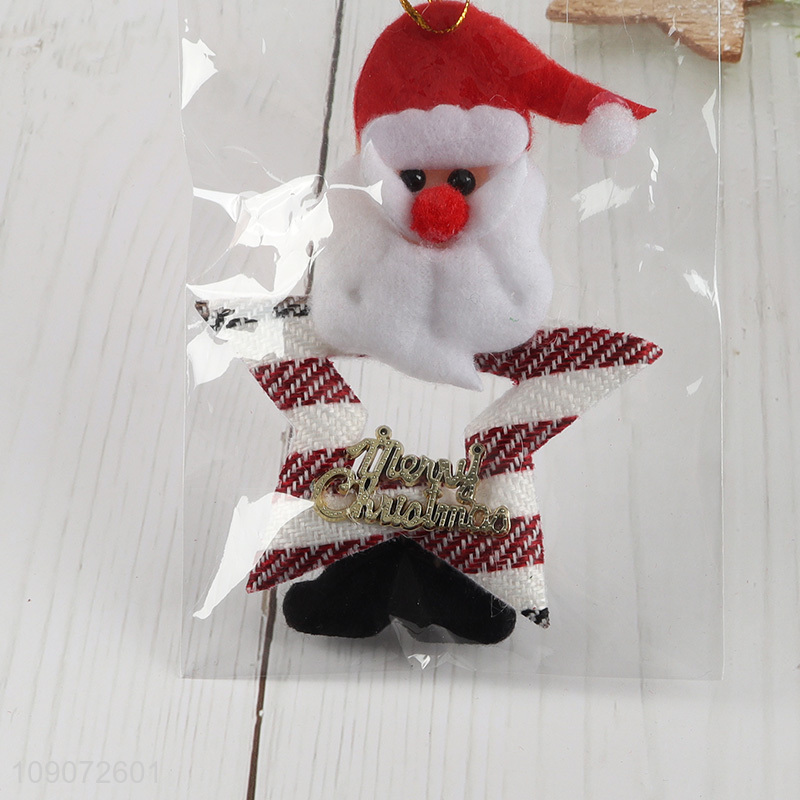 Best selling Santa claus shape Christmas hanging ornament for xmas tree
