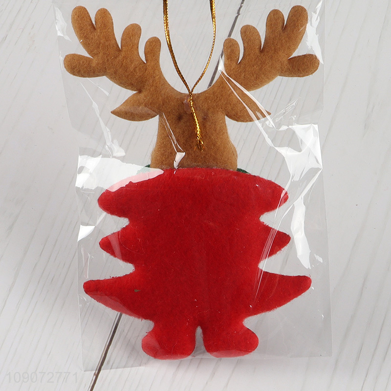 Good price reindeer shape Christmas hanging ornament for decoration