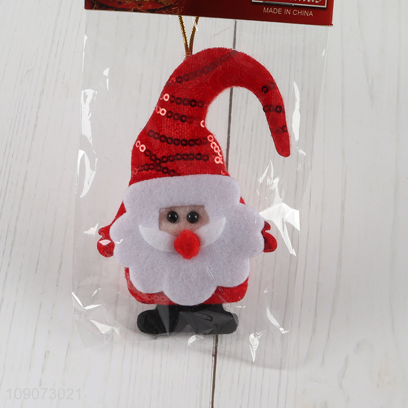 Top products Santa claus decorative non-woven fabric Christmas hanging ornament
