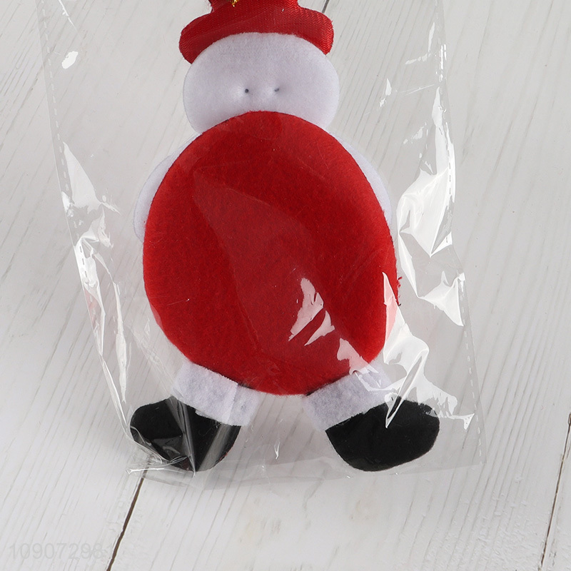 Yiwu market snowman shape non-woven fabric Christmas hanging ornament for decoration