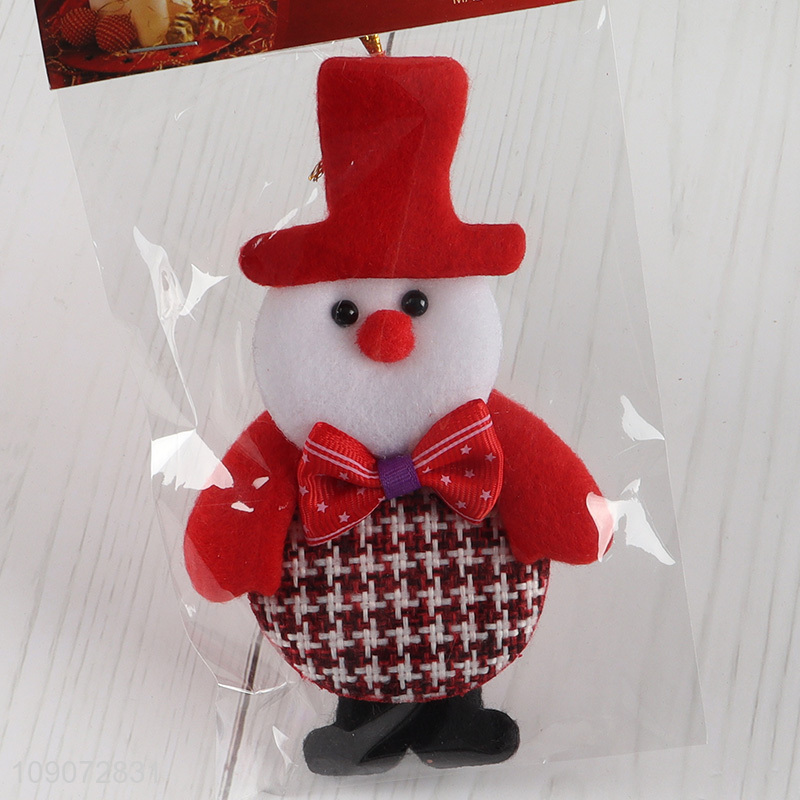 Yiwu market snowman shape Christmas hanging ornament for xmas tree