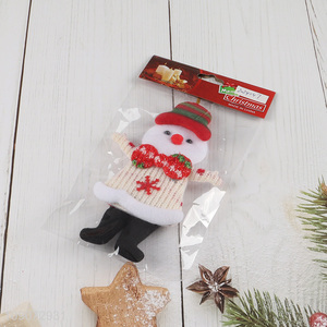 Best sale snowman shape non-woven fabric Christmas hanging ornament for xmas tree