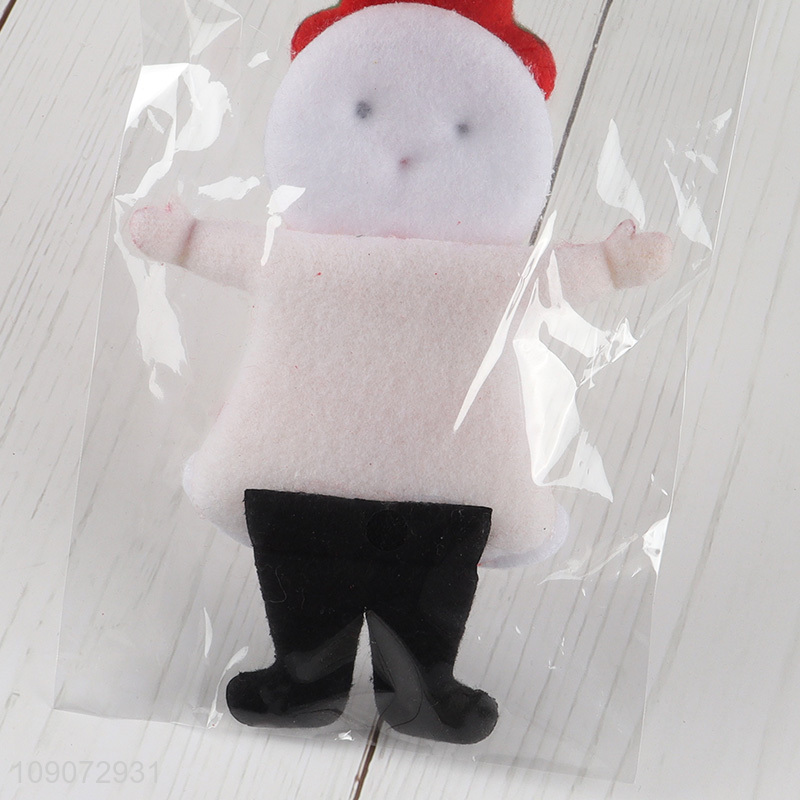 Best sale snowman shape non-woven fabric Christmas hanging ornament for xmas tree