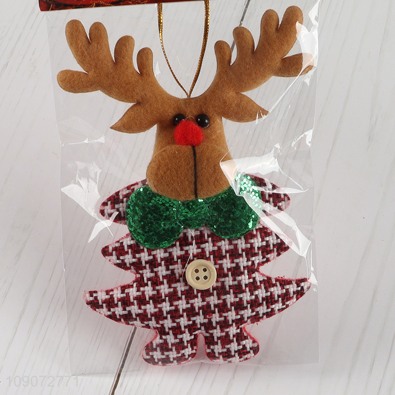 Good price reindeer shape Christmas hanging ornament for decoration