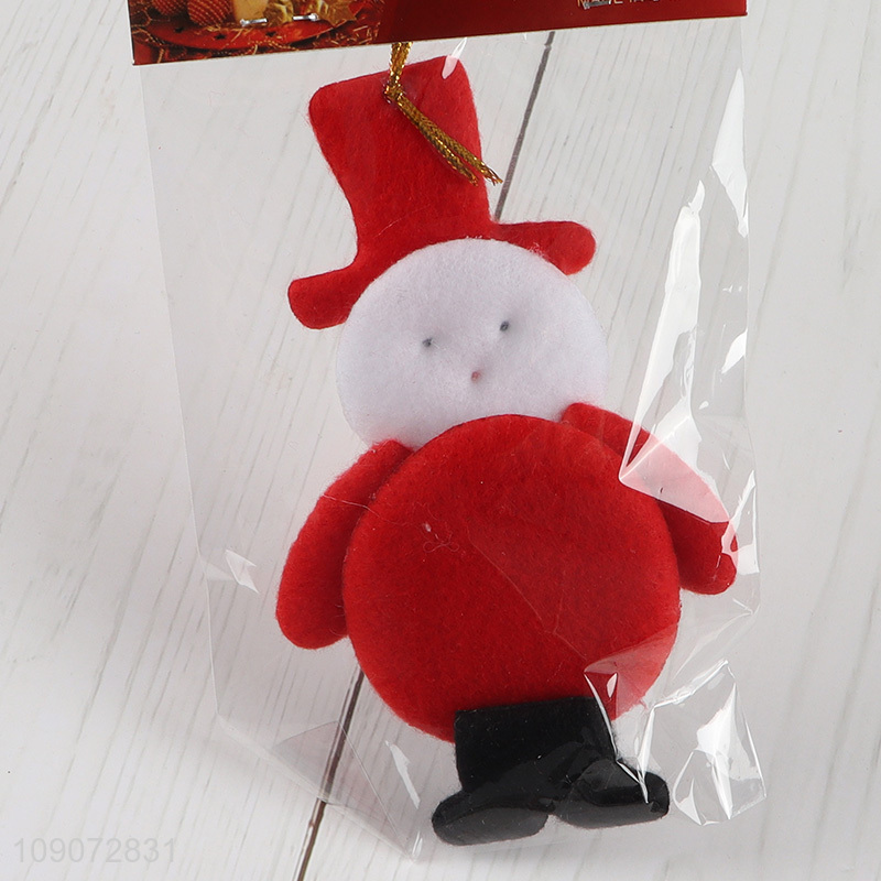 Yiwu market snowman shape Christmas hanging ornament for xmas tree