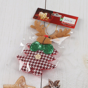 Good price reindeer shape Christmas hanging ornament for decoration