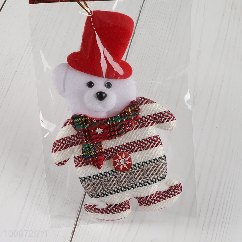 Hot items snowman shape non-woven fabric Christmas hanging ornament for decoration