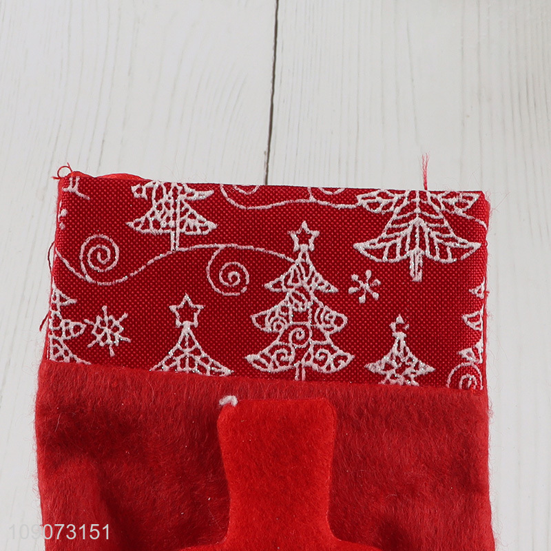 Best quality hanging Christmas stocking candy bag for xmas tree