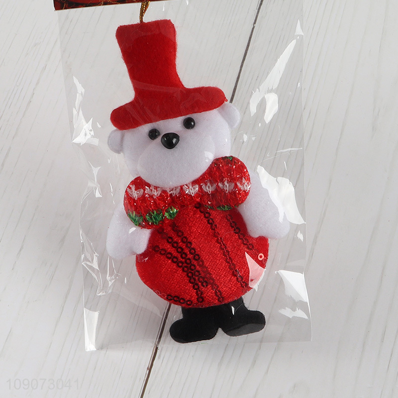 Low price non-woven fabric Christmas hanging ornament for xmas tree