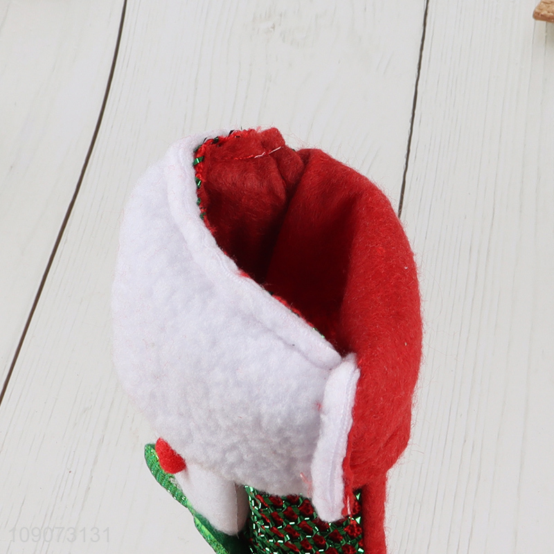 Best quality snowman hanging Christmas stocking candy bag for sale