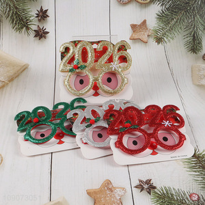 Hot selling multicolor party supplies Christmas glasses new year glasses