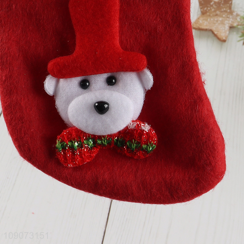 Best quality hanging Christmas stocking candy bag for xmas tree