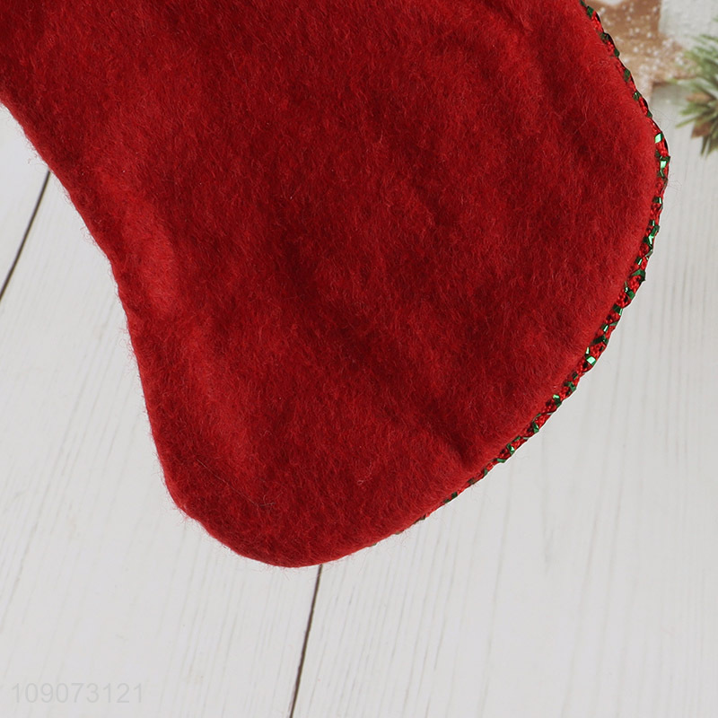 Yiwu market party supplies Christmas stocking candy bag for decoration
