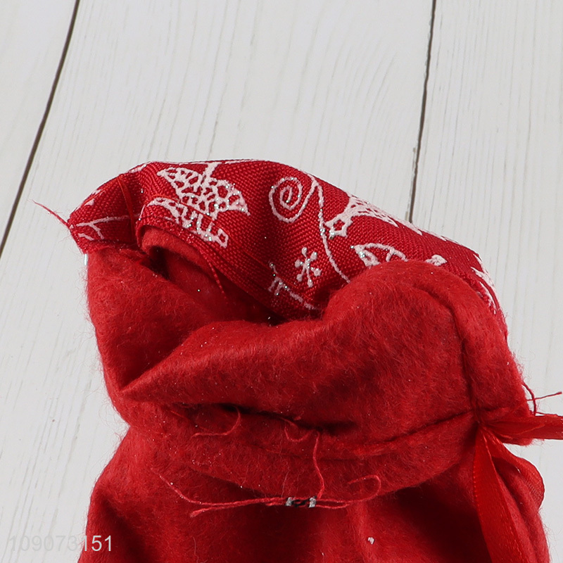 Best quality hanging Christmas stocking candy bag for xmas tree