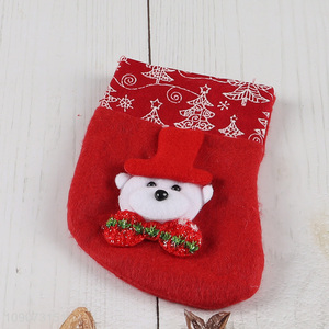 Best quality hanging Christmas stocking candy bag for xmas tree