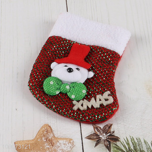 Yiwu market party supplies Christmas stocking candy bag for decoration