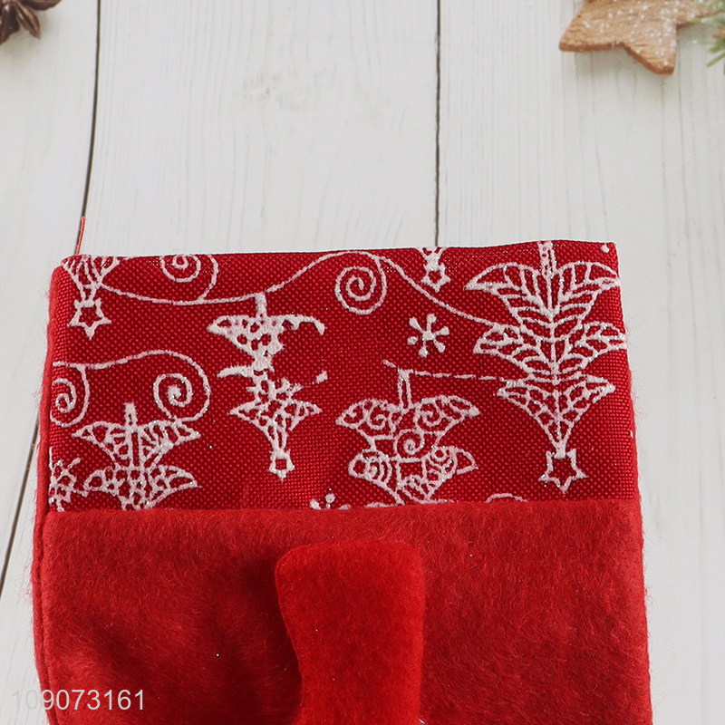 Best sale snowman hanging Christmas stocking candy bag for Christmas decoration