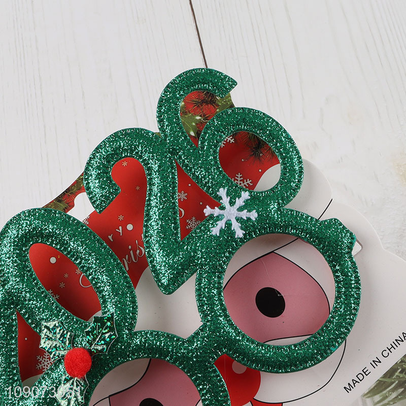 Hot selling multicolor party supplies Christmas glasses new year glasses