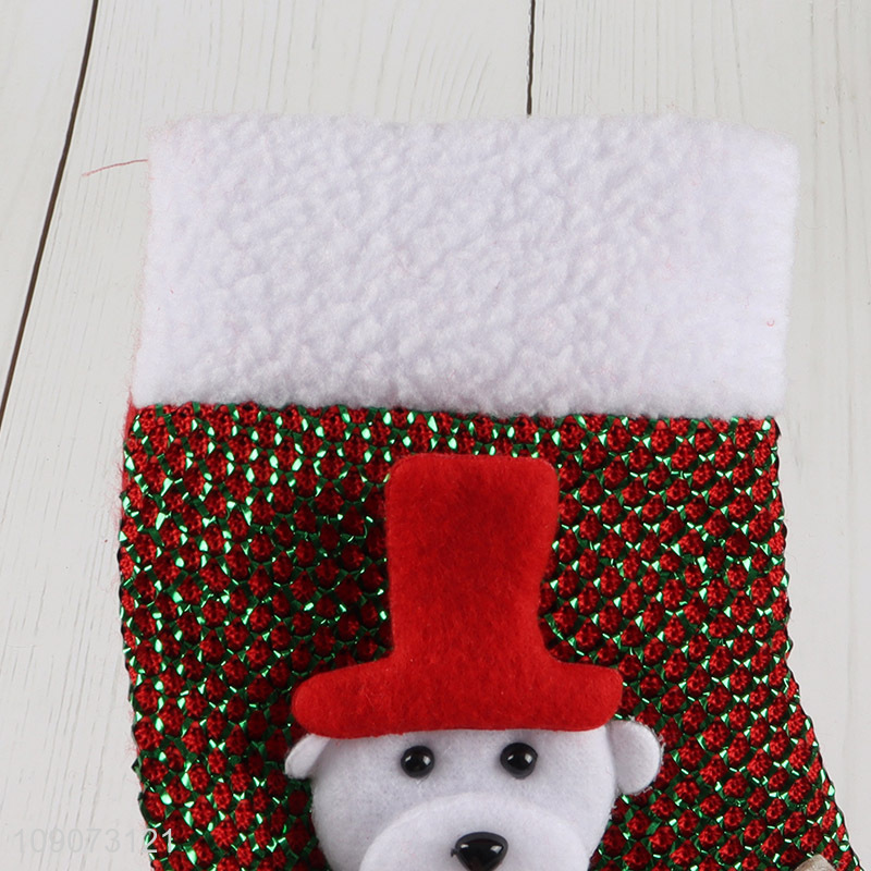 Yiwu market party supplies Christmas stocking candy bag for decoration