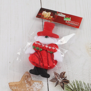 Low price non-woven fabric Christmas hanging ornament for xmas tree