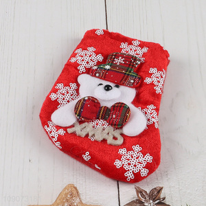 Hot products Christmas decoration hanging Christmas stocking candy bag