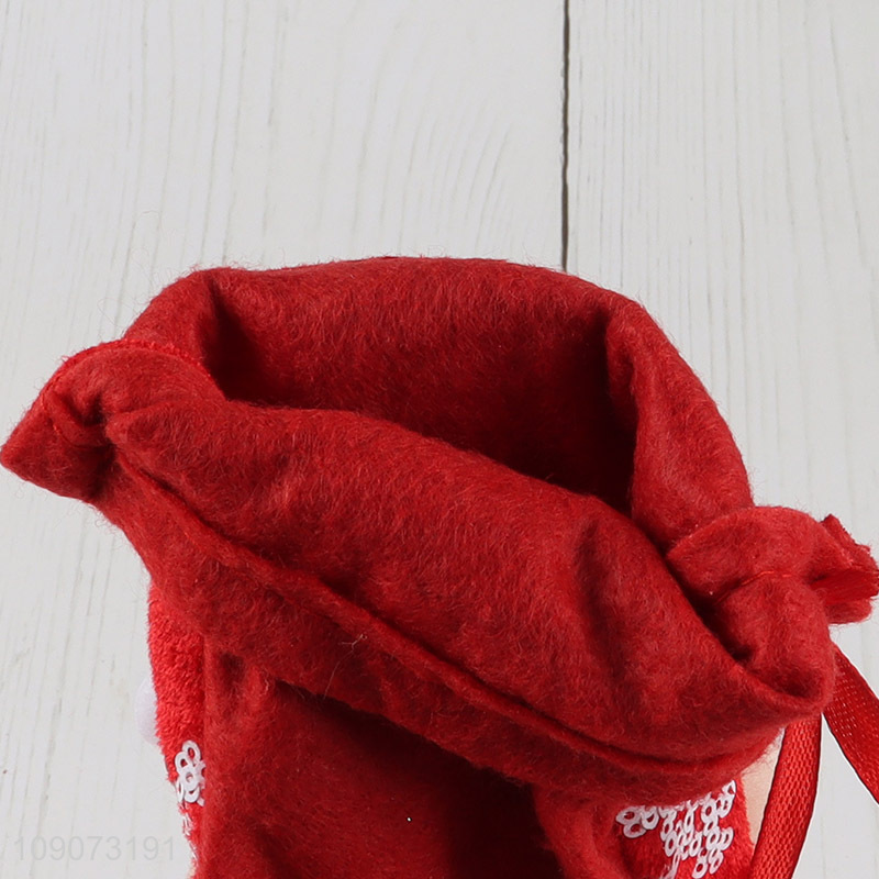 Hot items Santa claus hanging Christmas stocking candy bag for xmas tree