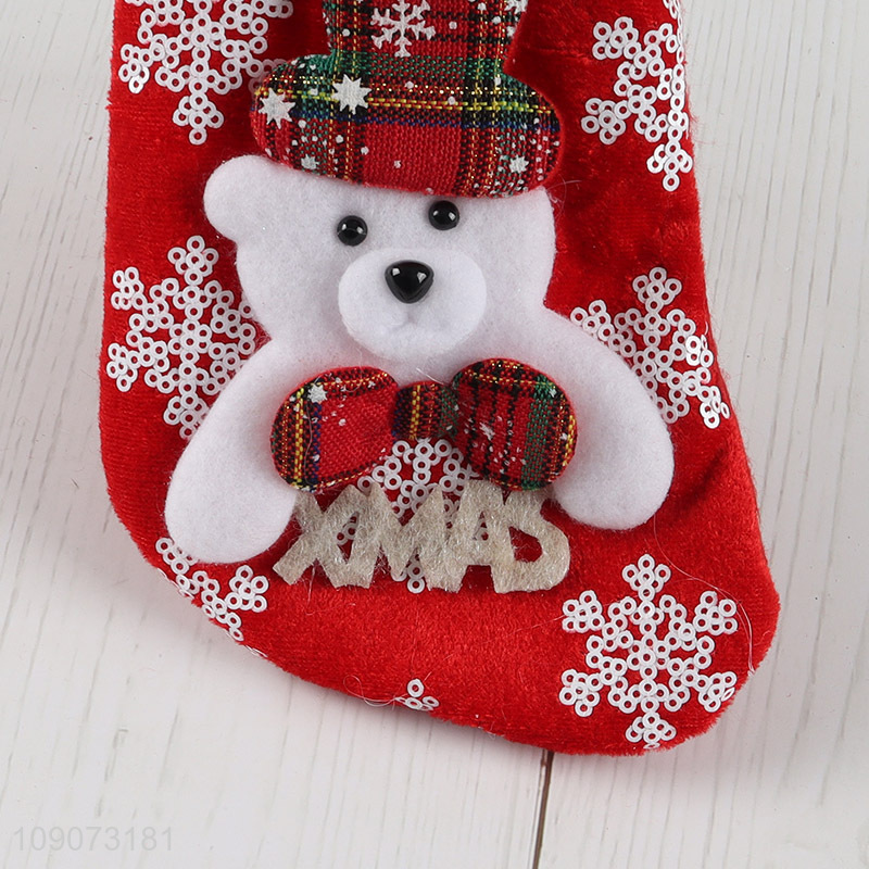 Hot products Christmas decoration hanging Christmas stocking candy bag