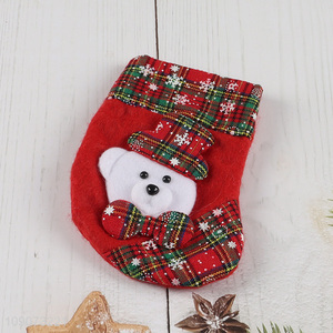 Hot items Christmas tree hanging Christmas stocking candy bag for sale