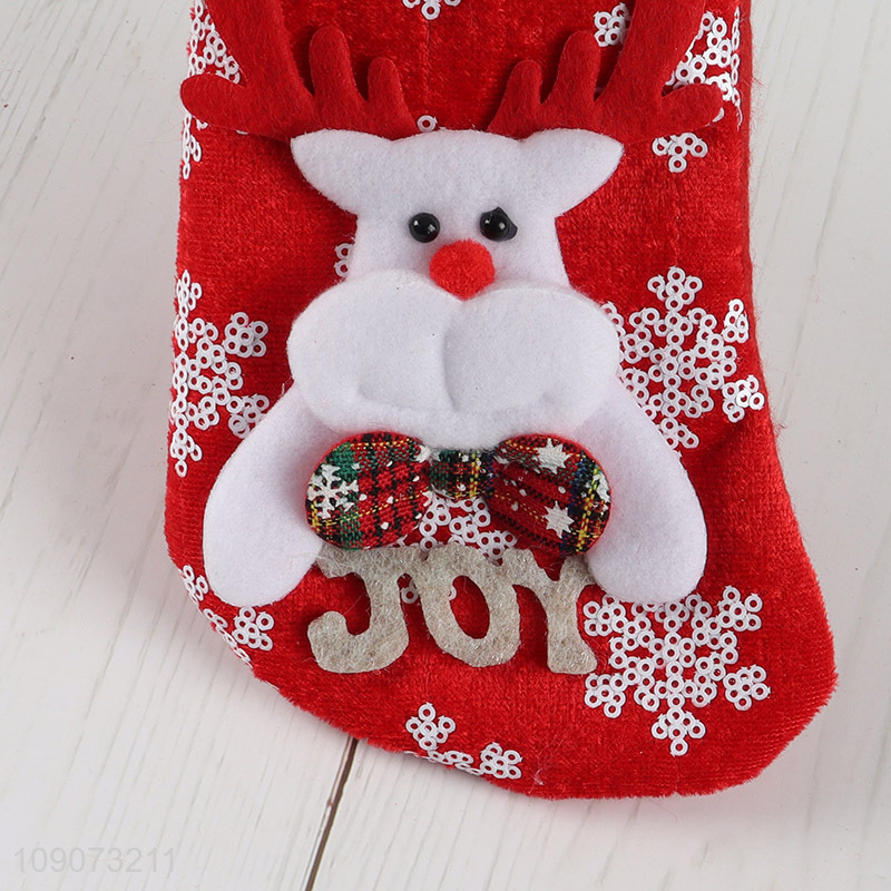 Top products decorative hanging Christmas stocking candy bag for Christmas
