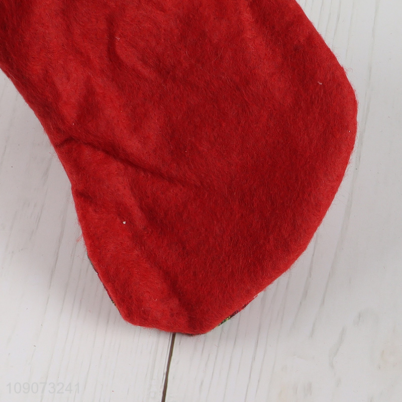 Best quality Santa claus hanging Christmas stocking candy bag gifts bag