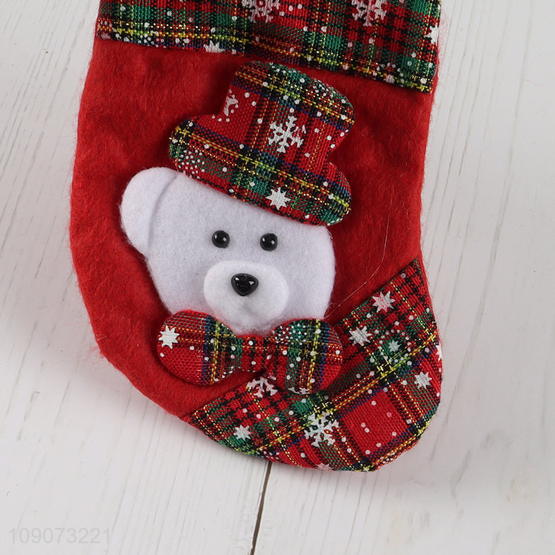 Hot items Christmas tree hanging Christmas stocking candy bag for sale