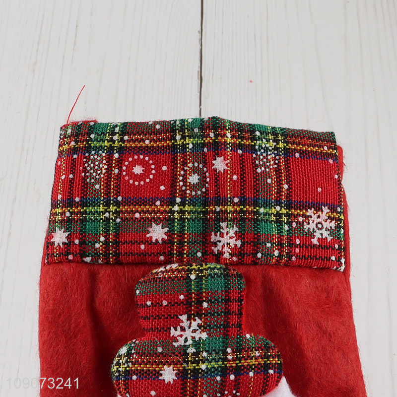 Best quality Santa claus hanging Christmas stocking candy bag gifts bag