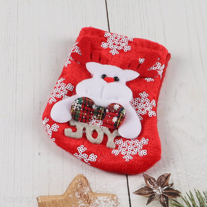 Top products decorative hanging Christmas stocking candy bag for Christmas