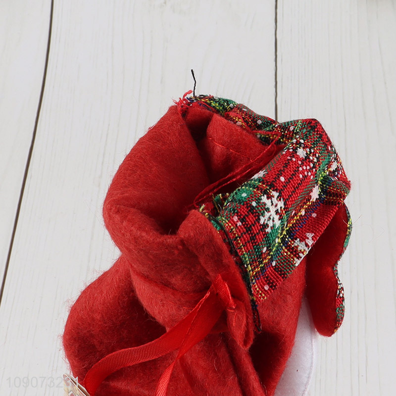 Top selling snowman hanging Christmas stocking candy bag for Christmas tree