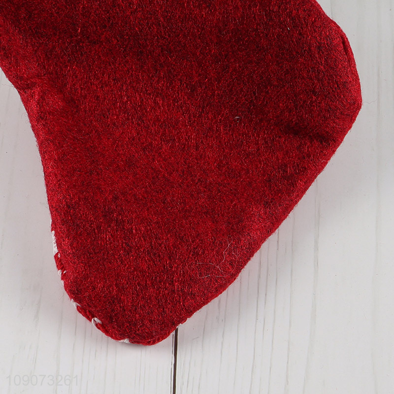 Good sale Christmas decoration hanging Christmas stocking candy bag