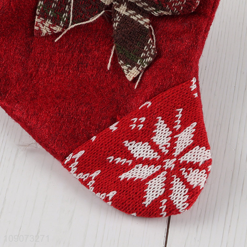 Good price hanging Christmas stocking candy bag gifts bag for Christmas tree