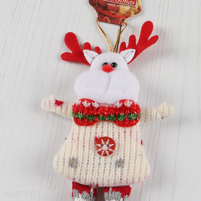 Hot products reindeer shape long leg Christmas hanging ornament for decoration