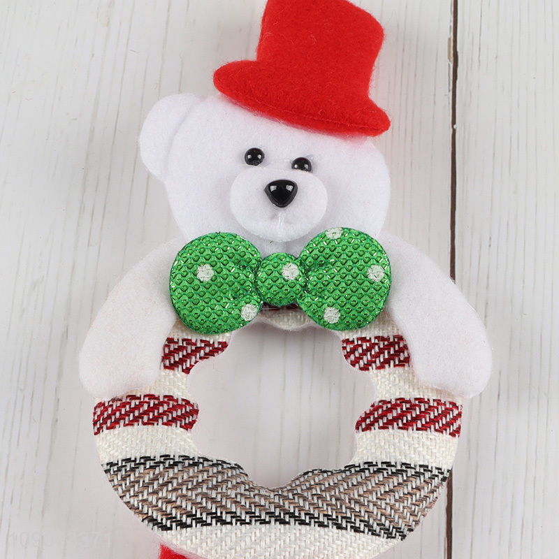 Low price bear shape long legs Christmas hanging ornament for xmas tree