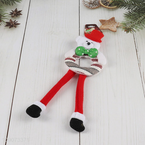 Low price bear shape long legs Christmas hanging ornament for xmas tree
