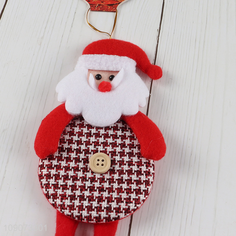 Factory wholesale Santa claus shape Christmas hanging ornament for xmas tree
