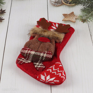 Factory supply Christmas decoration hanging Christmas stocking candy bag