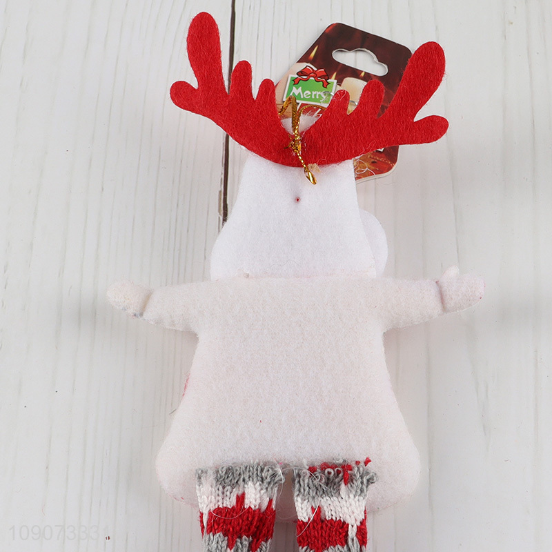 Hot products reindeer shape long leg Christmas hanging ornament for decoration