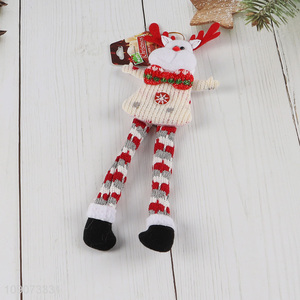 Hot products reindeer shape long leg Christmas hanging ornament for decoration