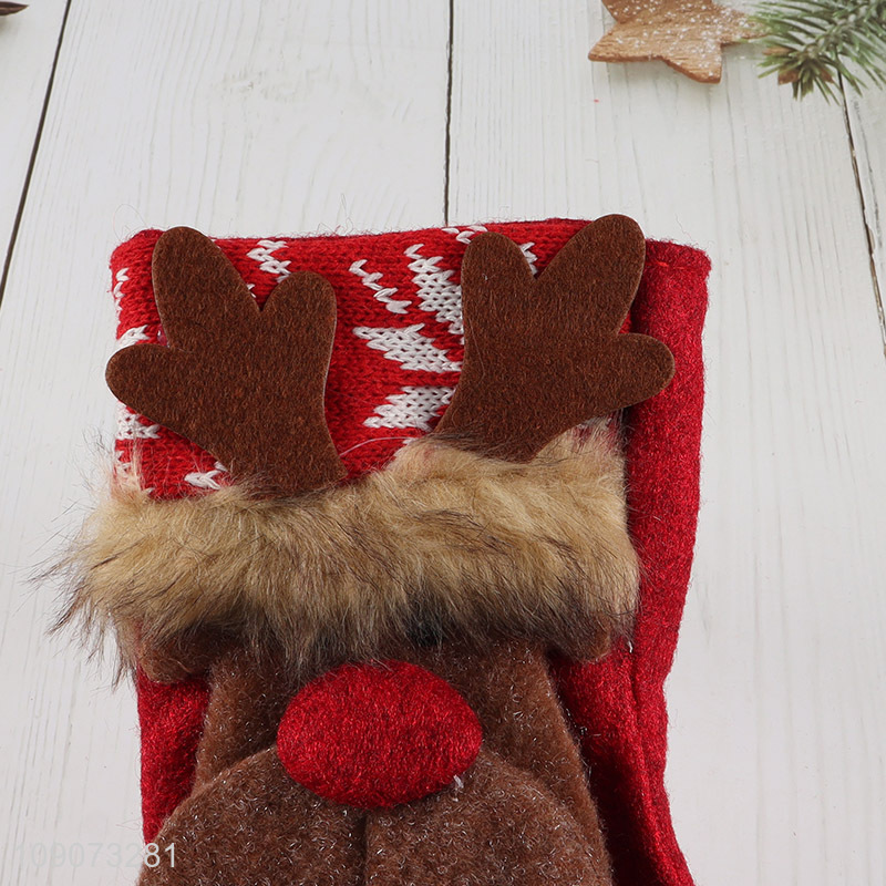 Factory supply Christmas decoration hanging Christmas stocking candy bag