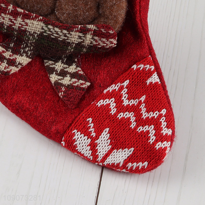 Factory supply Christmas decoration hanging Christmas stocking candy bag