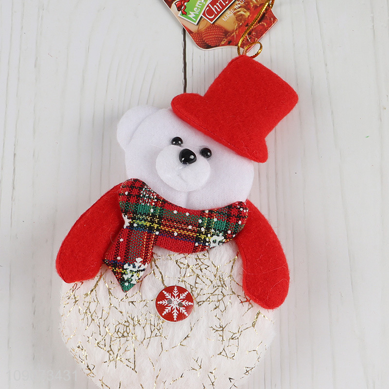 Top quality bear shape Christmas tree Christmas hanging ornament for sale